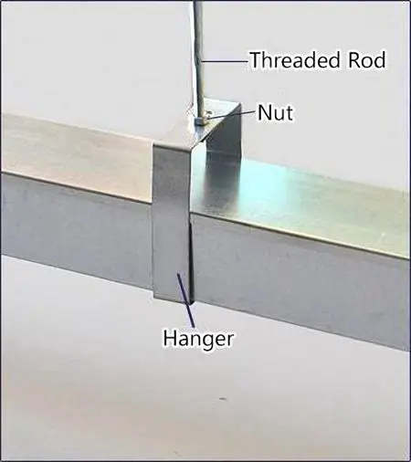 Wall mounting vertical cable tray riser support with secure fixing points and fasteners