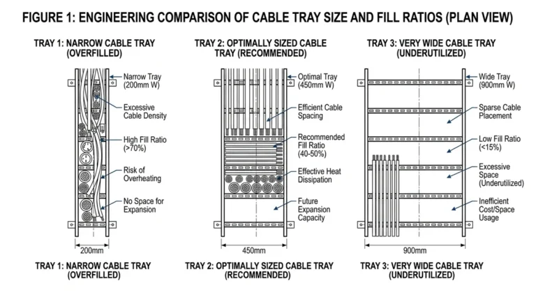cable tray width sizing overview