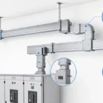 Busbar electrical system route inside a clean low voltage power distribution room