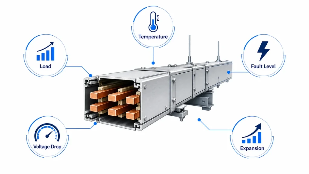 Busway current rating selection workflow for industrial projects