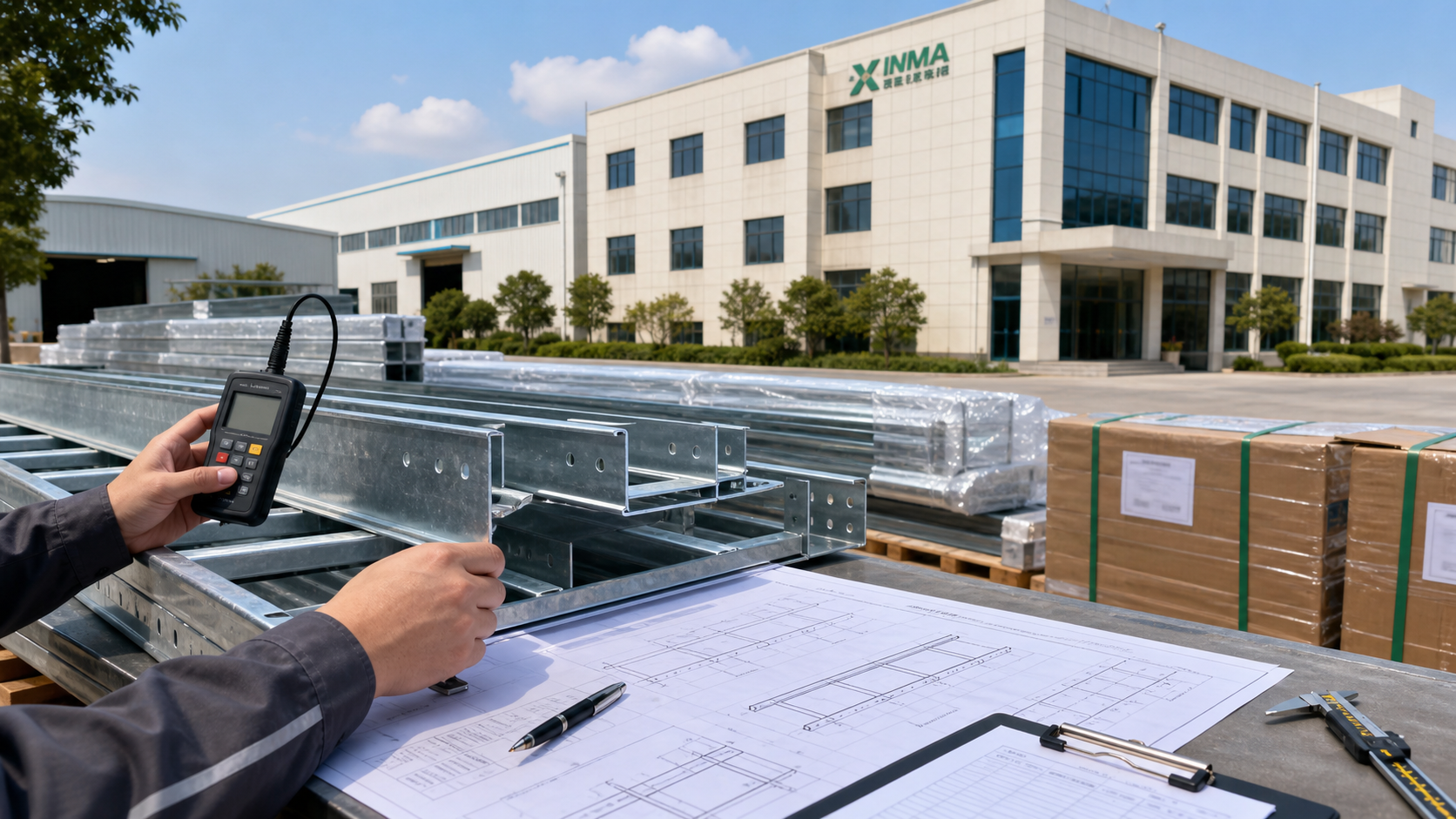 Real factory based industrial cable tray inspection with QA tools