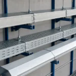 Solid, ventilated, and peaked covers on coordinated cable tray systems