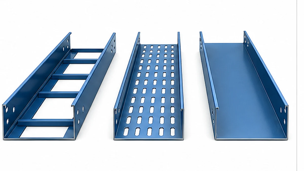 Comparison of trough perforated and solid-bottom cable tray profiles