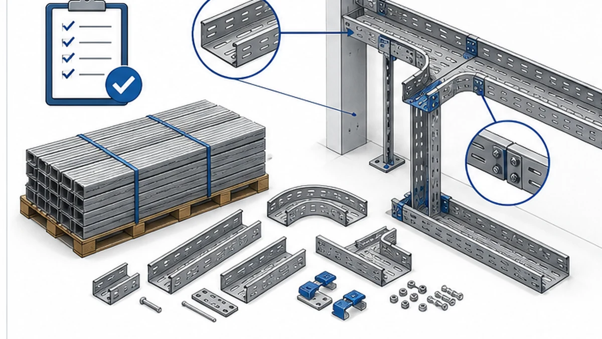 Incoming inspection and trial fit of channel tray components